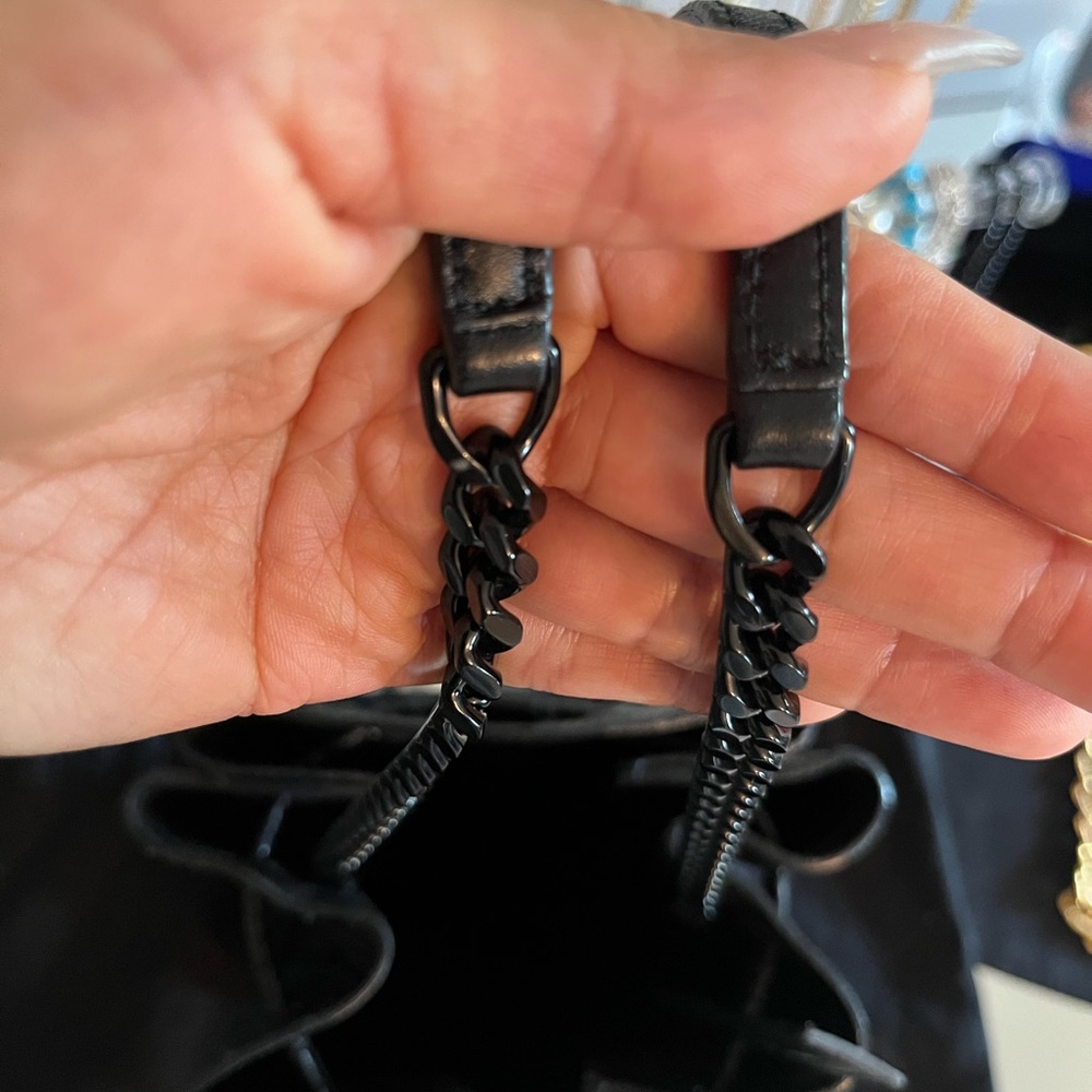 Saint Laurent Calfskin Python Embossed Mini Bucket Bag - Picture 9 of 10